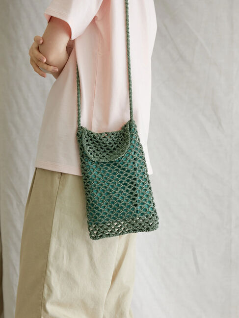  「テープミニサコッシュ」|ハンドバッグ|カーキ