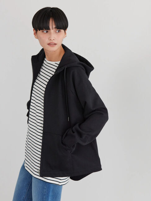  「ポンチバックフレアZIPパーカー」|カーディガン|