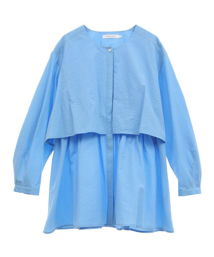 AMERICAN HOLIC「サッカーティアードロングブラウス/チュニック」|シャツ・ブラウス|