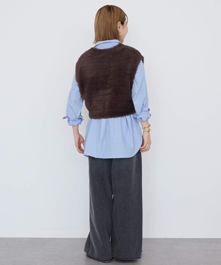 AMERICAN HOLIC「【選べる丈】シャギーニットベスト」|ベスト・ジレ|