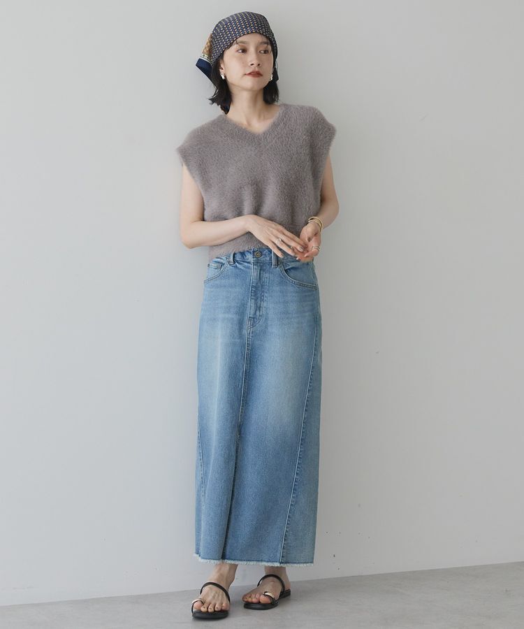 AMERICAN HOLIC「【選べる丈】シャギーニットベスト」|ベスト・ジレ|