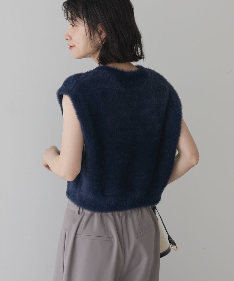 AMERICAN HOLIC「【選べる丈】シャギーニットベスト」|ベスト・ジレ|