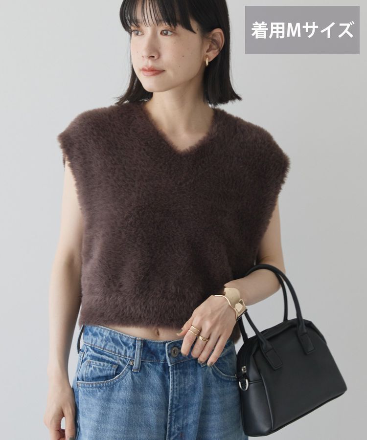 AMERICAN HOLIC「【選べる丈】シャギーニットベスト」|ベスト・ジレ|