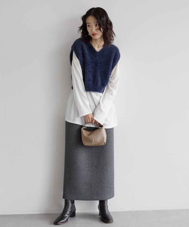 AMERICAN HOLIC「【選べる丈】シャギーニットベスト」|ベスト・ジレ|