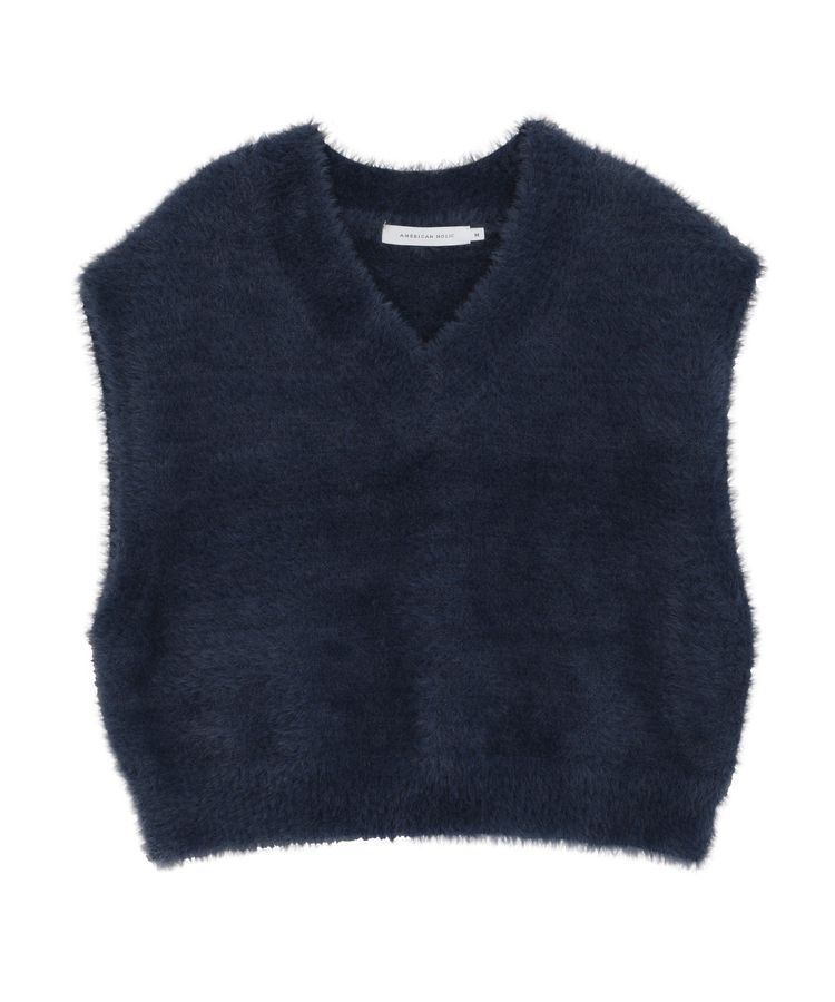AMERICAN HOLIC「【選べる丈】シャギーニットベスト」|ベスト・ジレ|