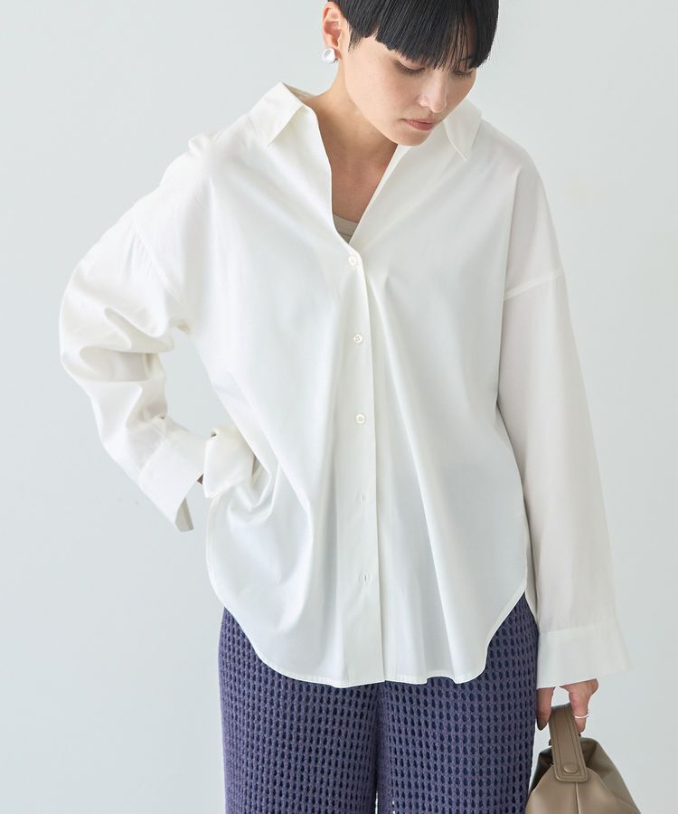 AMERICAN HOLIC「抜け衿スキッパーシャツ」|シャツ・ブラウス|