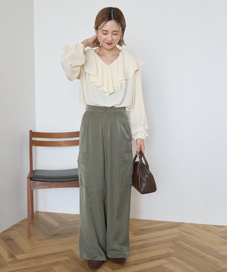 AMERICAN HOLIC「フリルカラーブラウス」|シャツ・ブラウス|