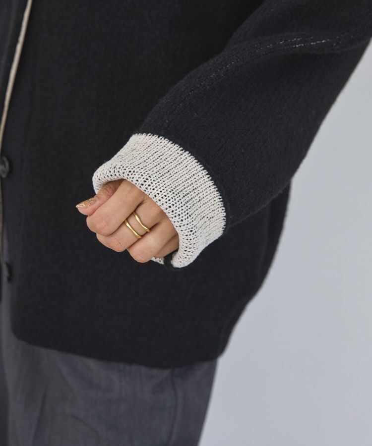 AMERICAN HOLIC「VネックWフェイスニットカーディガン【WEB限定カラー有り】」|カーディガン|