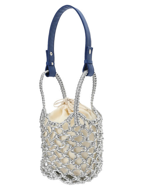  「OTO.HA.シルバー編みバッグ」|ハンドバッグ|