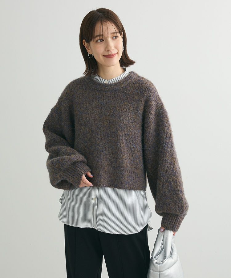 Green Parks「・ELENCARE DUE ミックスシャギーニット」|ニット・セーター|