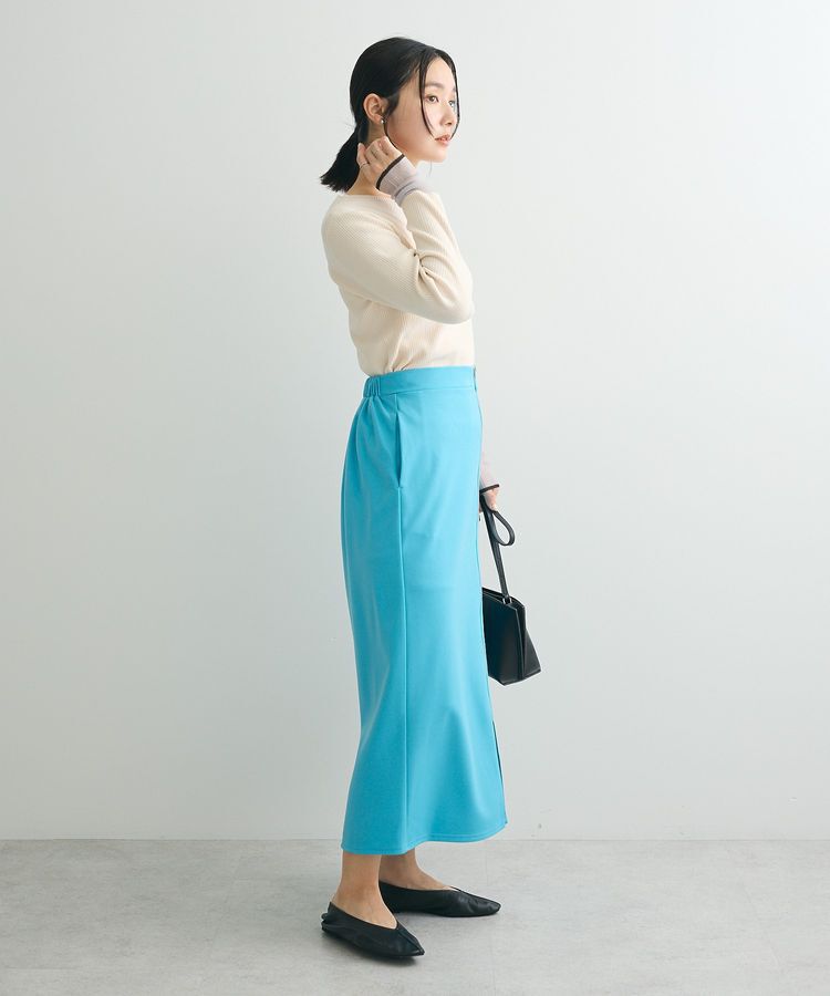 Green Parks「アンチピリング袖シアーリブニットプルオーバー」|ニット・セーター|