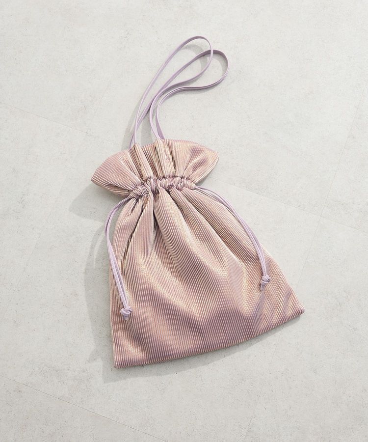 armonia「andmikka. メタリックプリーツトートバック」|トートバッグ|Lavender