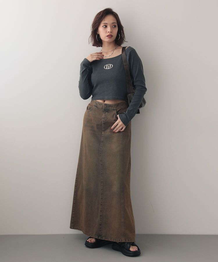 Green Parks「EGOISTピグメントリブプルオーバー」|Tシャツ・カットソー|