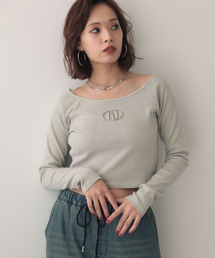 Green Parks「EGOISTピグメントリブプルオーバー」|Tシャツ・カットソー|Light beige