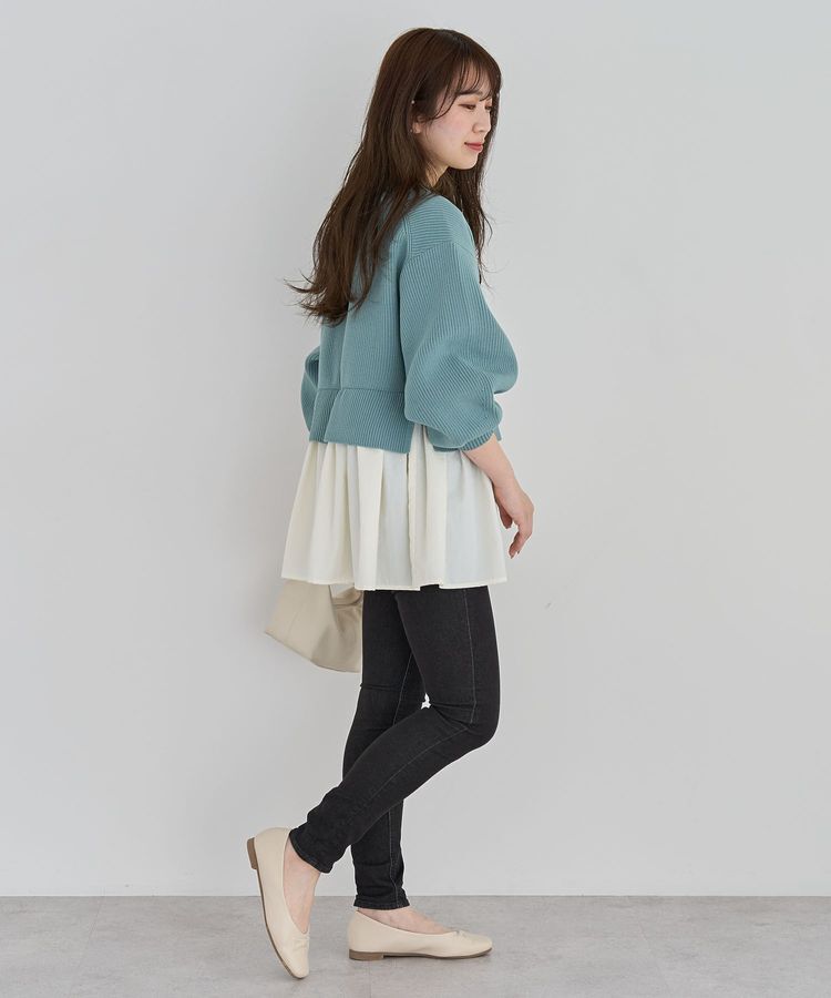 Green Parks「・ELENCARE DUE スソレイヤーニットカーディガン」|カーディガン|