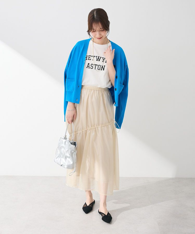 Green Parks「シアーシャイニードロストティアードスカート」|スカート|