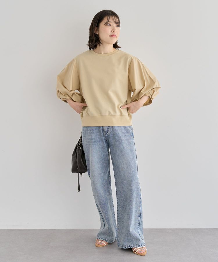 Green Parks「・ELENCARE DUE Wウエストデニムパンツ」|デニム|