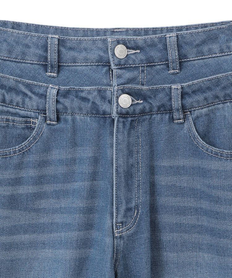 Green Parks「・ELENCARE DUE Wウエストデニムパンツ」|デニム|