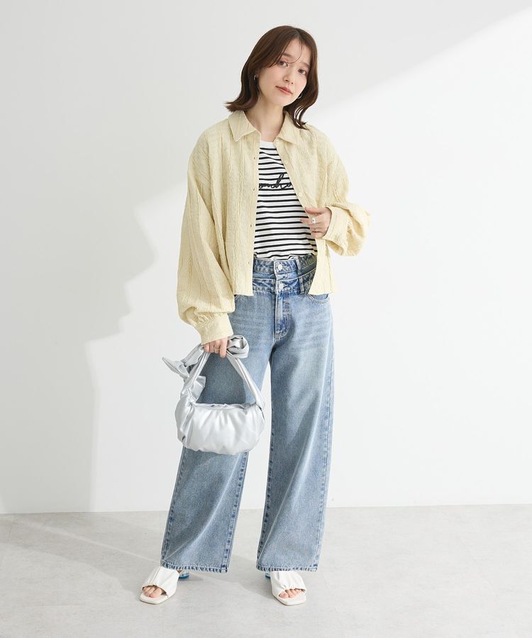 Green Parks「・ELENCARE DUE Wウエストデニムパンツ」|デニム|