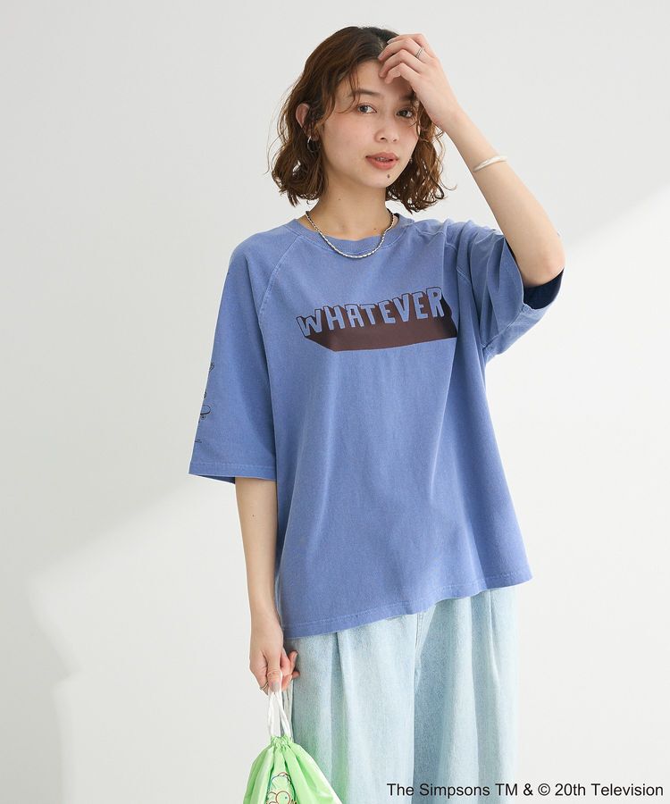 Green Parks「The SimpsonsピグメントラグランTEE」|Tシャツ・カットソー|Navy