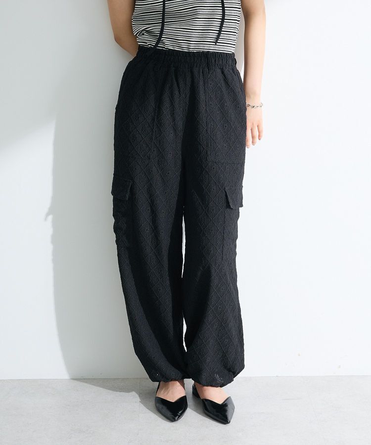 Green Parks「・SUGAR SPOON カットレースカーゴパンツ」|その他|Black