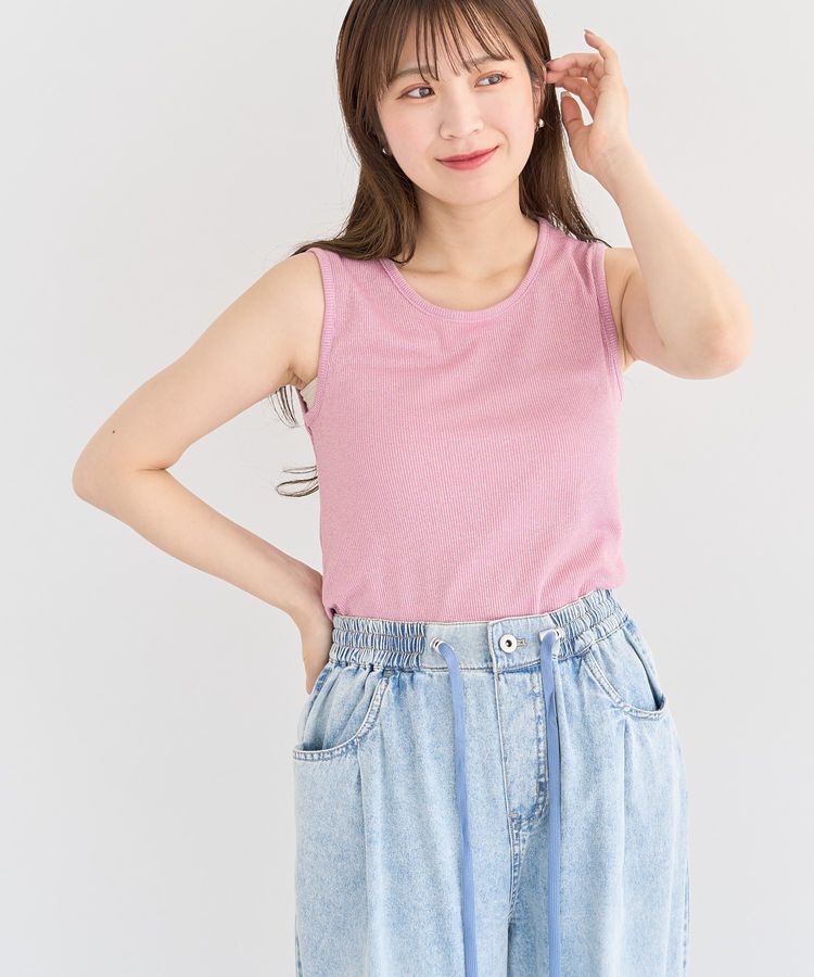 Green Parks「・Petit Fleur ラメリブタンクトップ」|インナー|