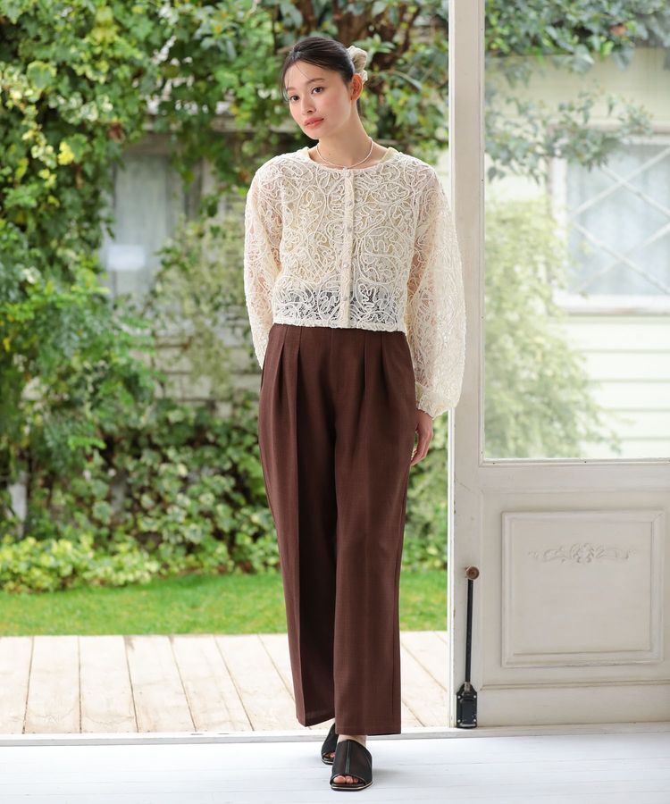 Green Parks「・ELENCARE DUE リネンライク2タックパンツ」|その他|