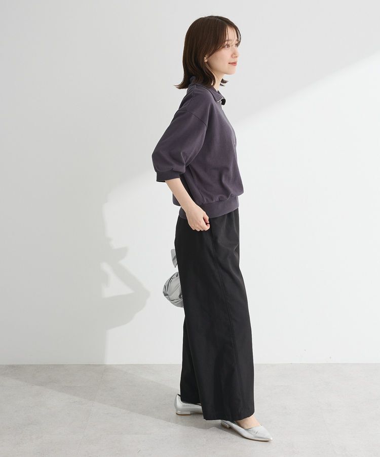 Green Parks「7分袖ハーフZIPプルオーバー」|スウェット・ジャージ|