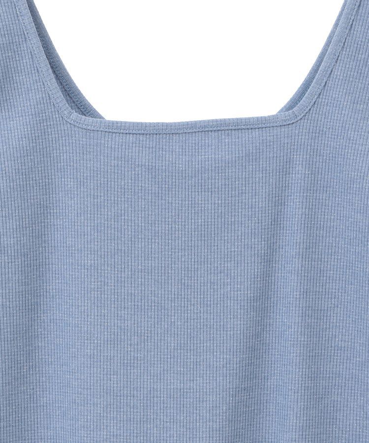 Green Parks「前後2Way ラメリブタンクトップ」|インナー|