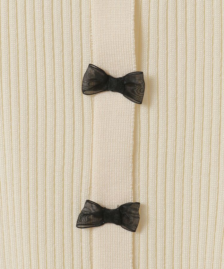 Green Parks「・swing by フロントリボンリブニット」|ニット・セーター|