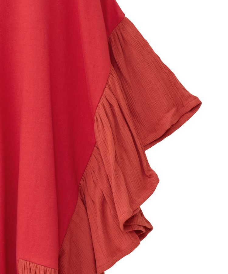 Green Parks「袖フレアドッキングカットプルオーバー」|Tシャツ・カットソー|