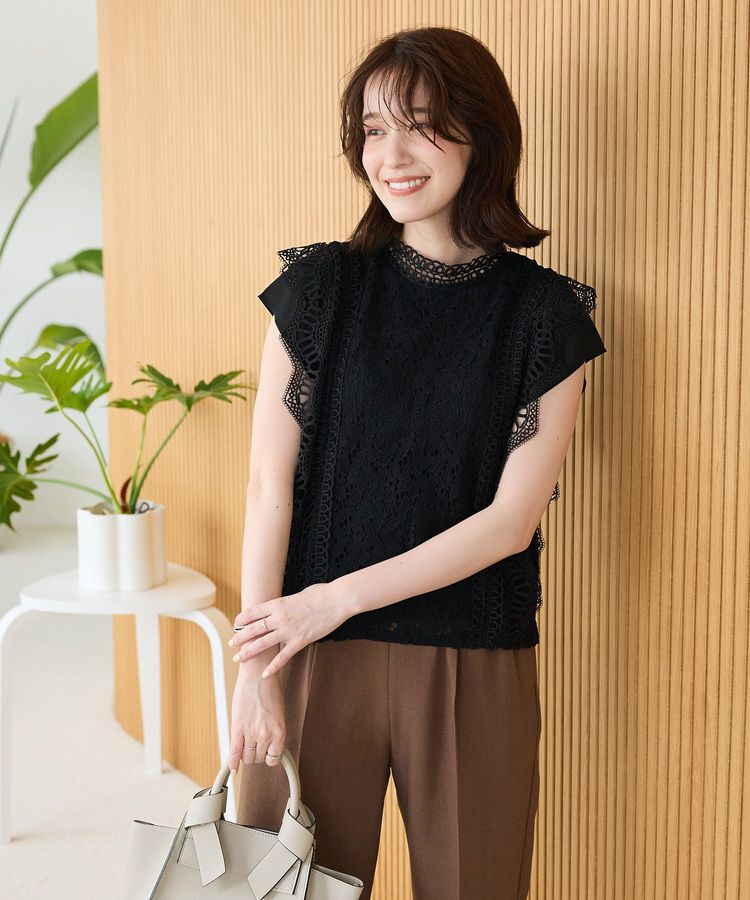 Green Parks「・Petit Fleur フレンチレーシーブラウス」|シャツ・ブラウス|