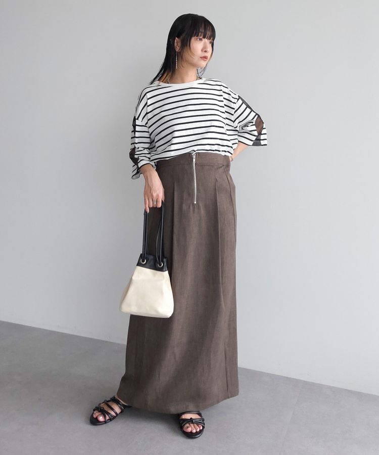Green Parks「マルチWAYフロントzipサロペットスカート」|スカート|