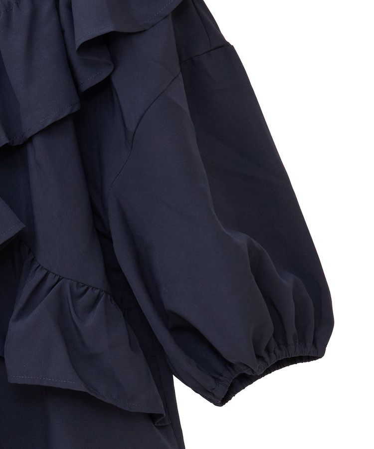 Green Parks「2way フリルショートスリーブブラウス」|シャツ・ブラウス|