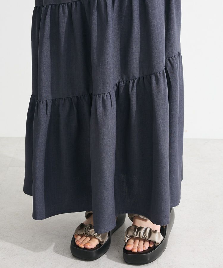 Green Parks「・ELENCARE DUE リネンライクフレアスカート」|フレア|