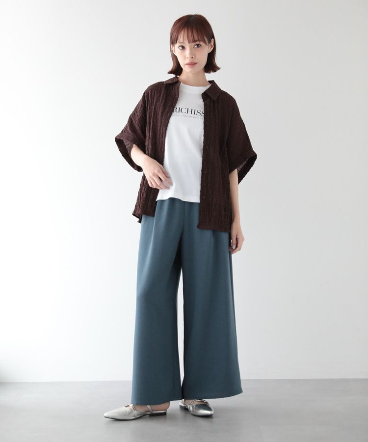 Green Parks「シアーシャーリングフレンチスリーブシャツ」|シャツ・ブラウス|