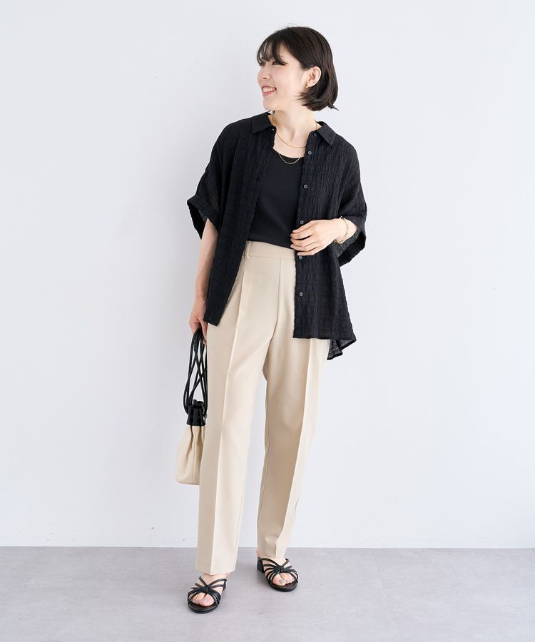 Green Parks「シアーシャーリングフレンチスリーブシャツ」|シャツ・ブラウス|