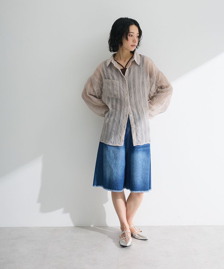 Green Parks「・DOUBLE FLAGS ワイドデニムハーフパンツ」|その他|