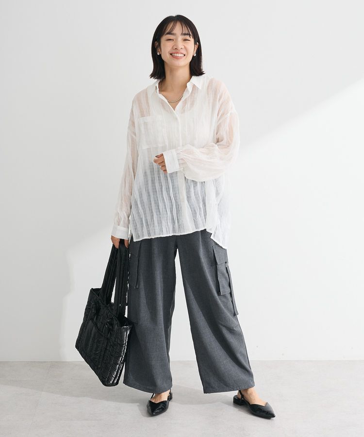 Green Parks「シアーワッシャーロングスリーブシャツ」|シャツ・ブラウス|