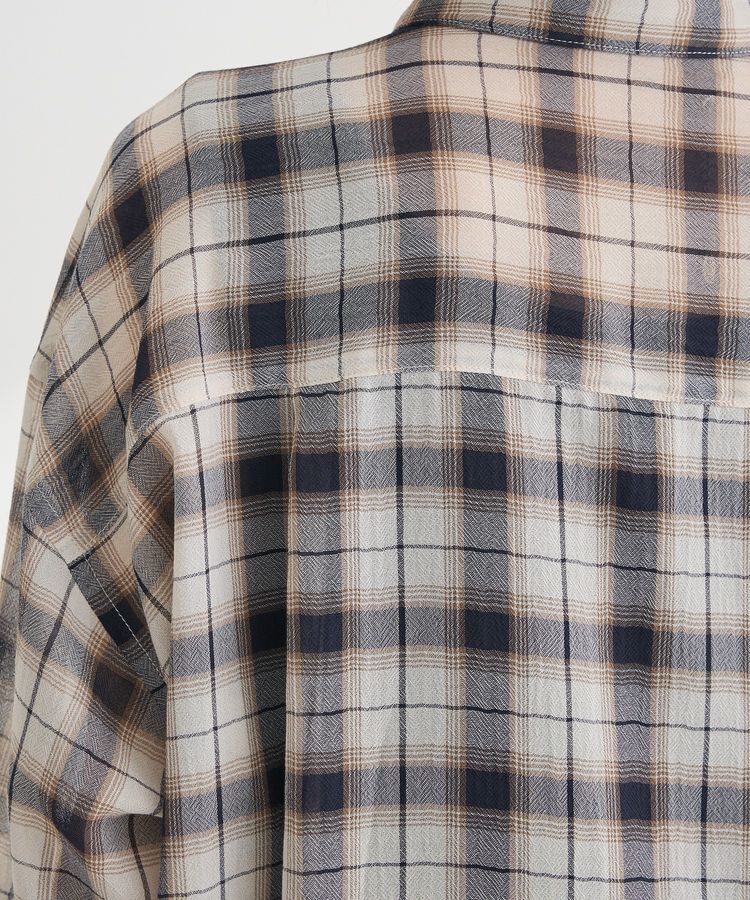 Green Parks「カシュクールシアーシャツ」|シャツ・ブラウス|