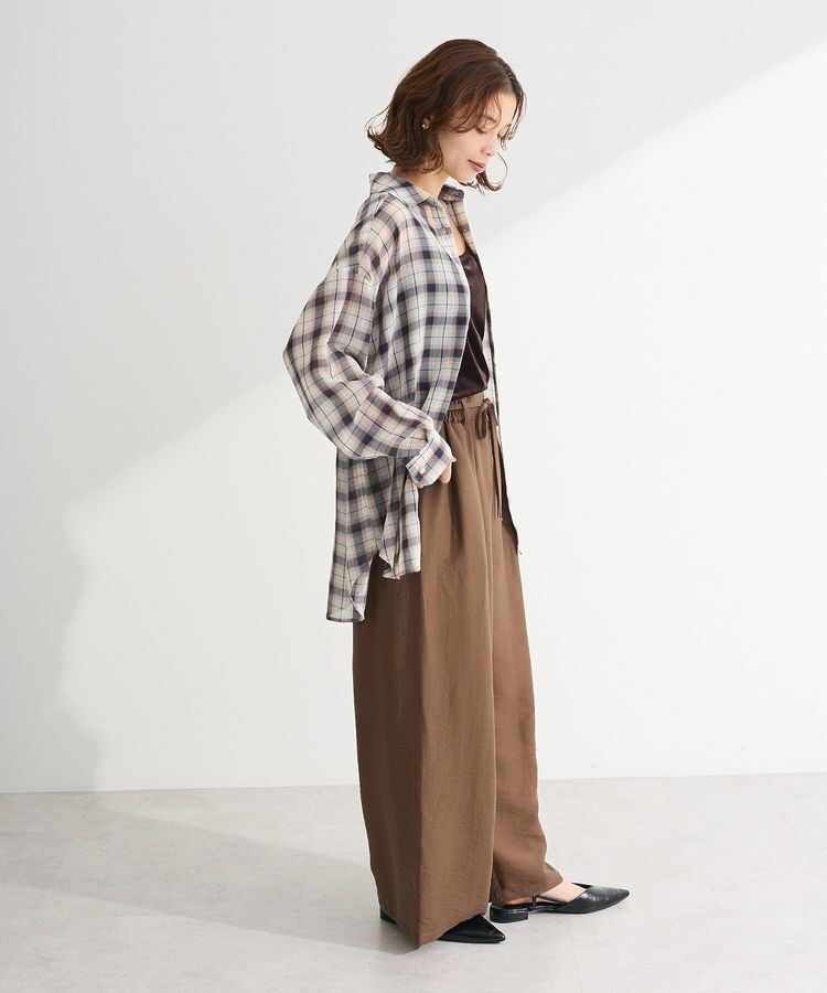 Green Parks「カシュクールシアーシャツ」|シャツ・ブラウス|