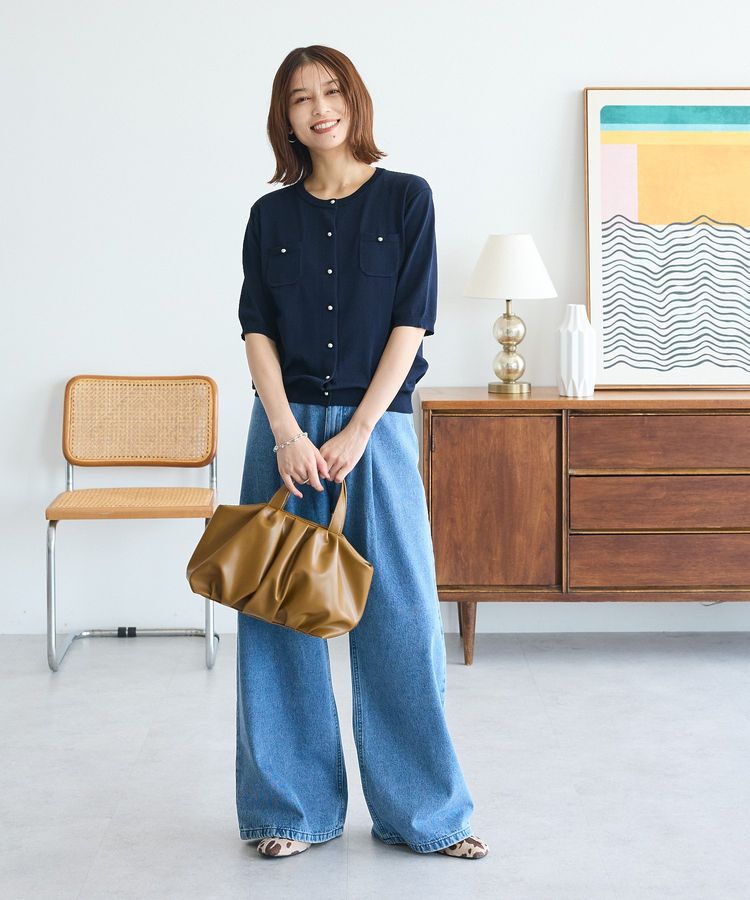 Green Parks「・SUGAR SPOON デニムワイドパンツ」|デニム|