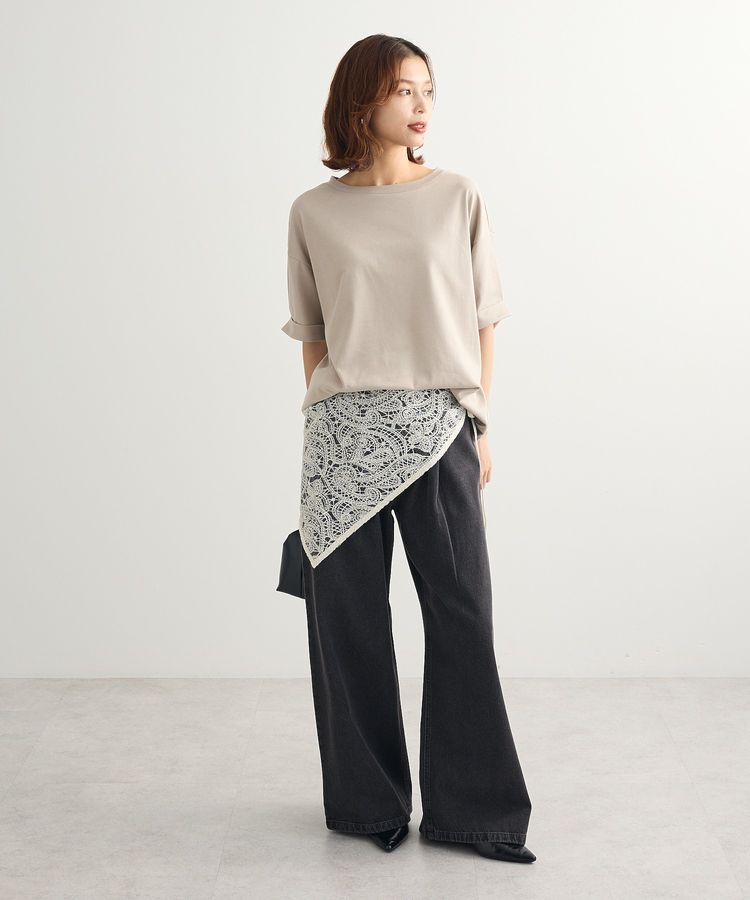 Green Parks「・SUGAR SPOON デニムワイドパンツ」|デニム|