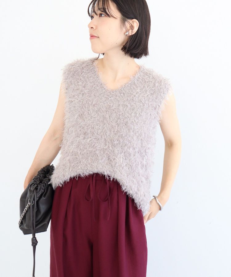 Green Parks「フェザーヤーンニットベスト」|ベスト・ジレ|