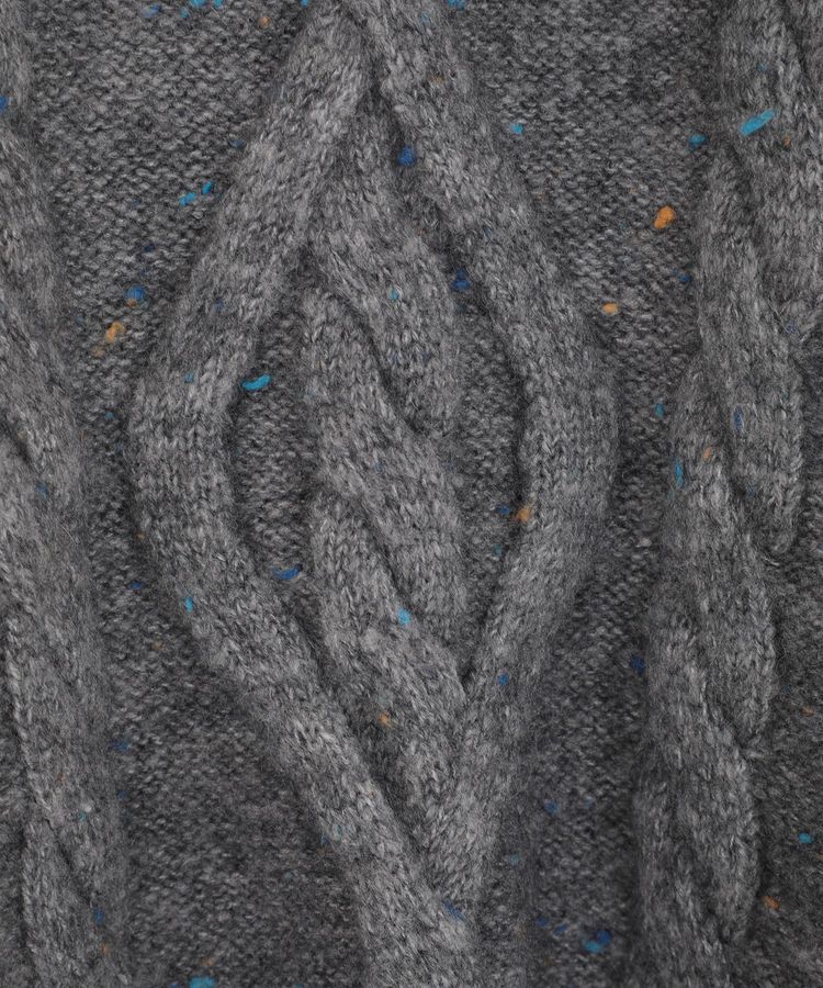 Green Parks「■ESCAR フリンジケーブルポップコーンニット」|ニット・セーター|