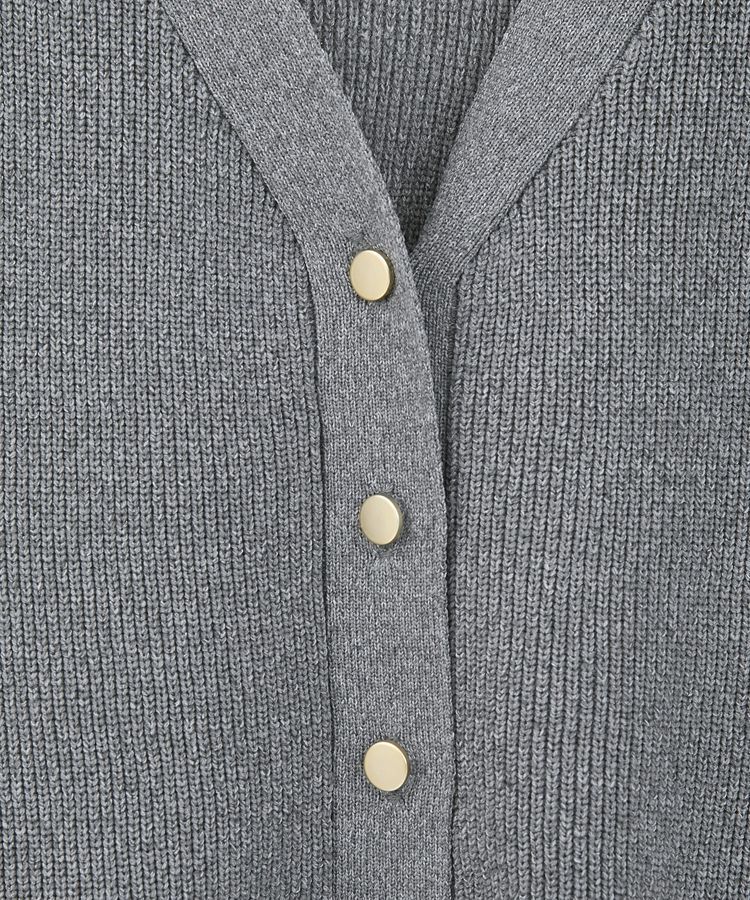 Green Parks「金釦ペプラムニットカーディガン」|カーディガン|