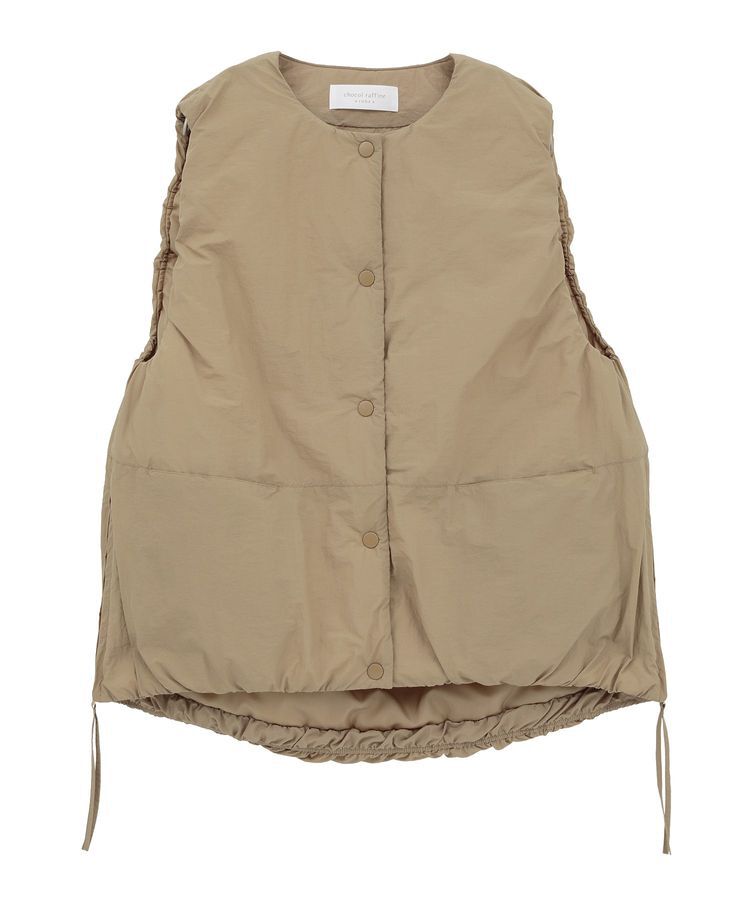 Green Parks「サイドZIP中綿コクーンベスト」|ベスト・ジレ|