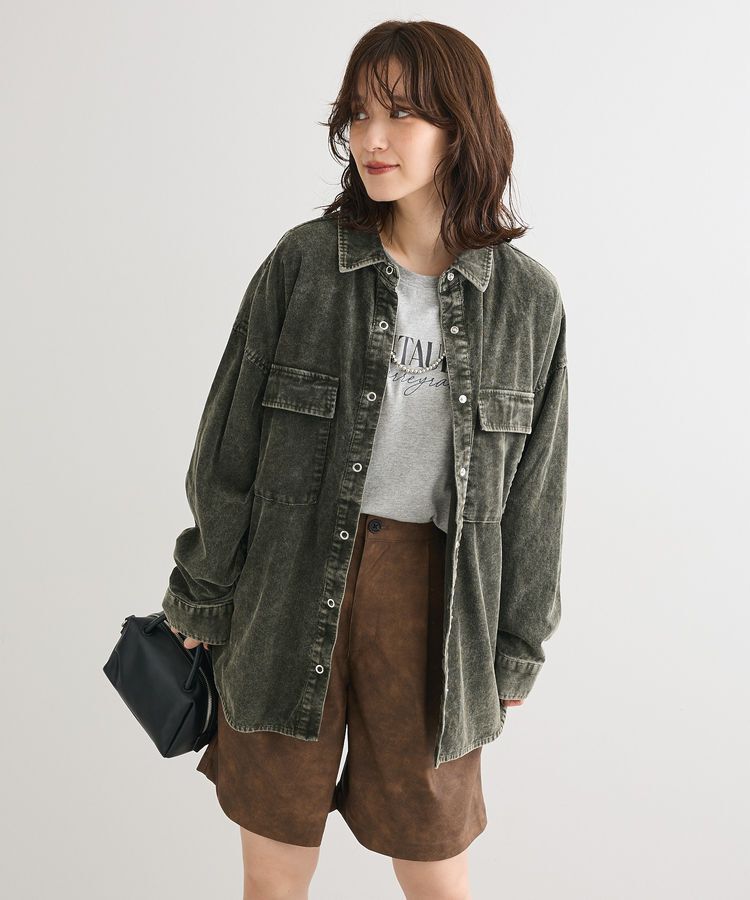 Green Parks「キレイ目ロゴ長袖Tシャツ」|Tシャツ・カットソー|