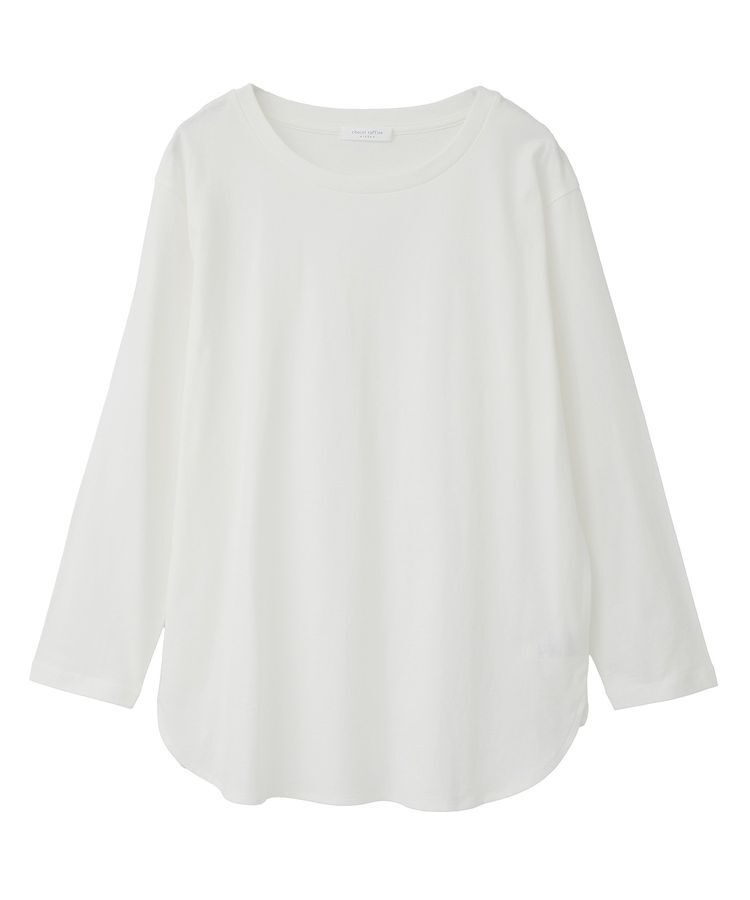 Green Parks「【WEB限定】裾ラウンドホワイトインナー」|Tシャツ・カットソー|