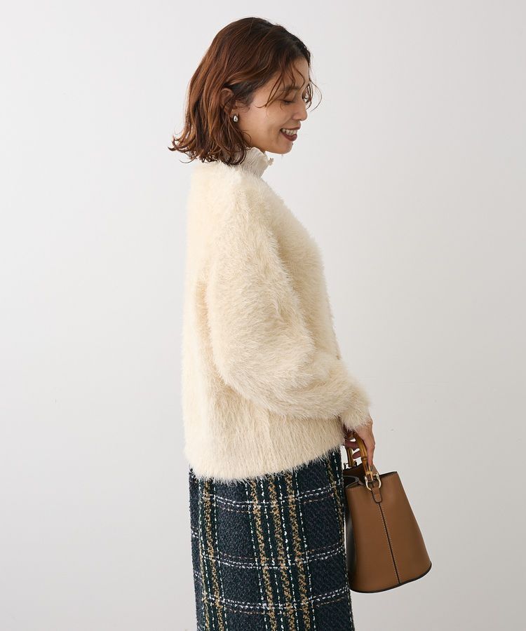 Green Parks「シャギーVネックカーディガン」|カーディガン|